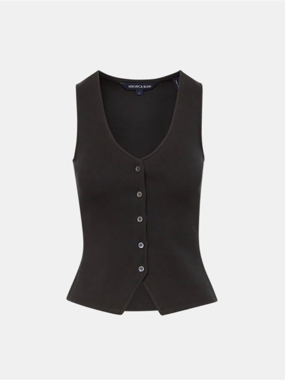 Veronica Beard - Hoorne Button-Down Tank Top - Picture 4 of 4